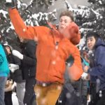snow ball fight