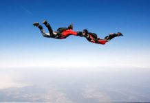 Skydiving Over Iceland